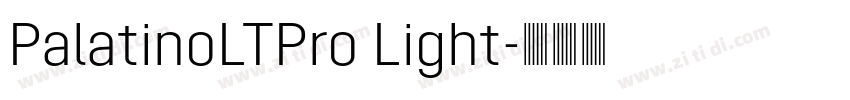 PalatinoLTPro Light字体转换